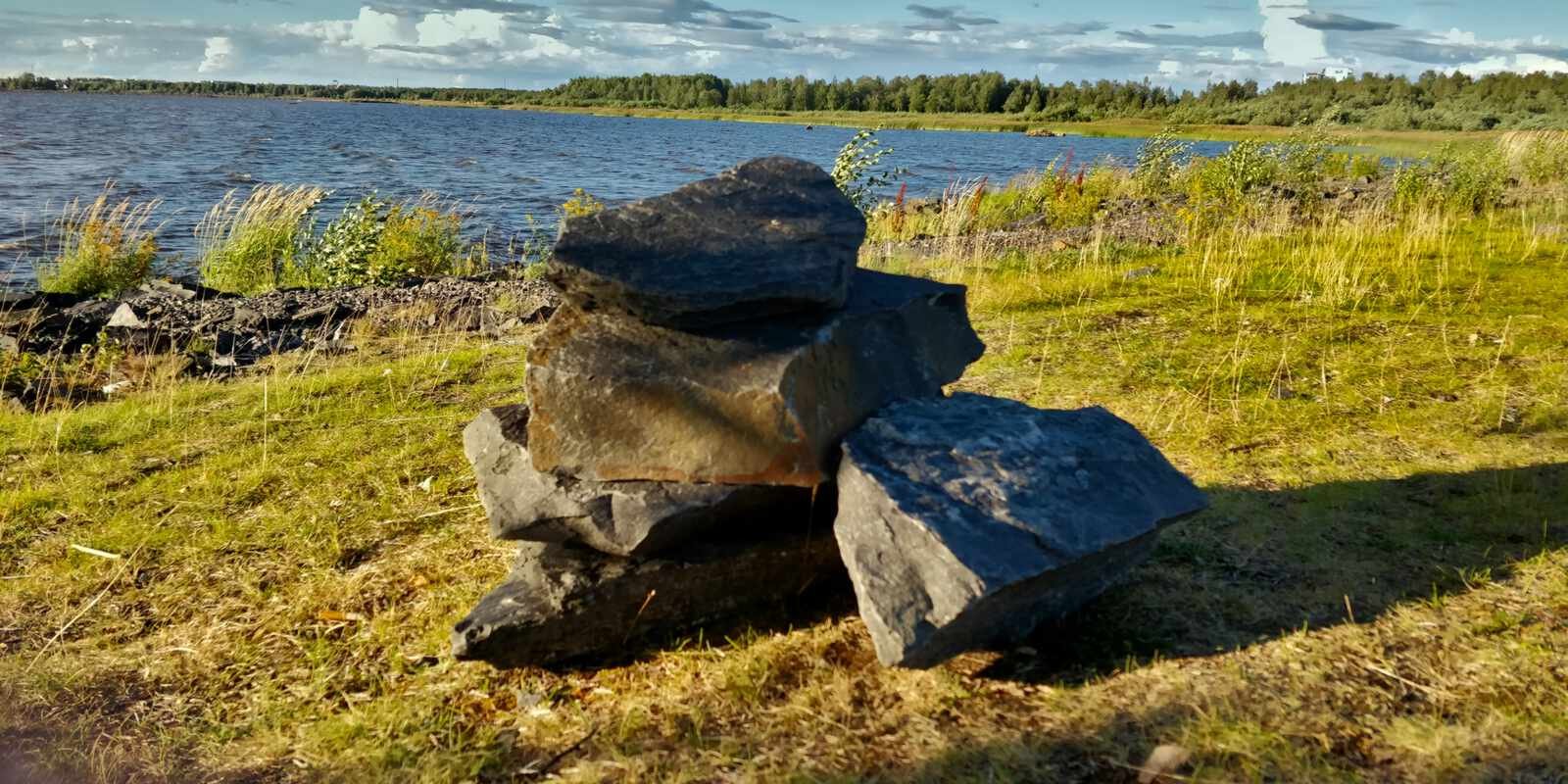 Structure created with stones