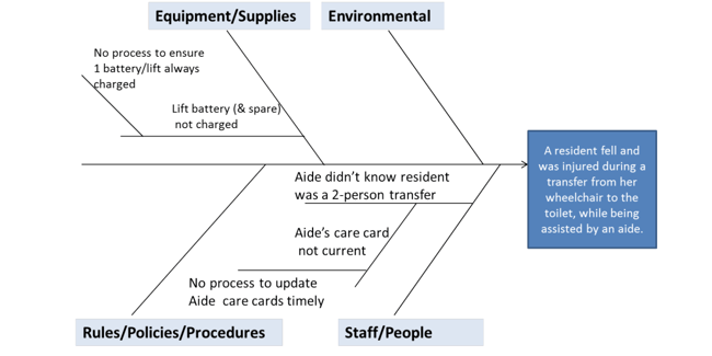 fishbone diagram CMS example