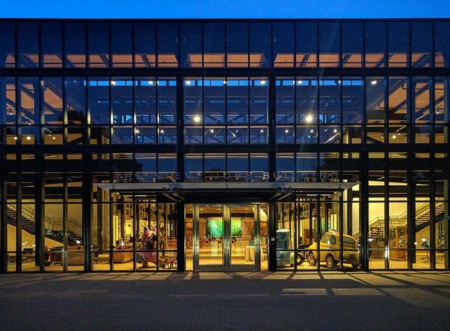 Steve Jobs building at Pixar Campus, image by Grendelkhan - Own work, CC BY-SA 3.0, https://commons.wikimedia.org/w/index.php?curid=50280583