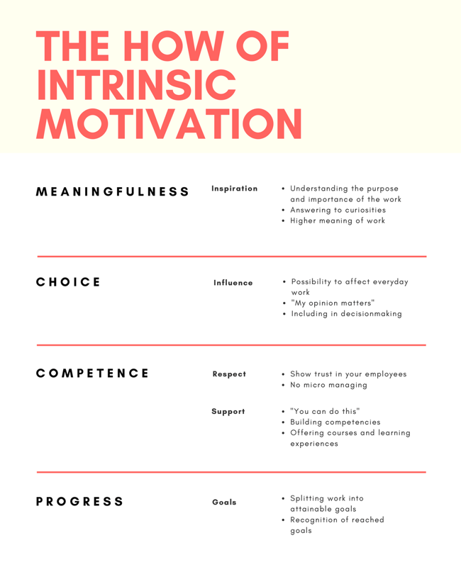 The how of intrinsic motivation