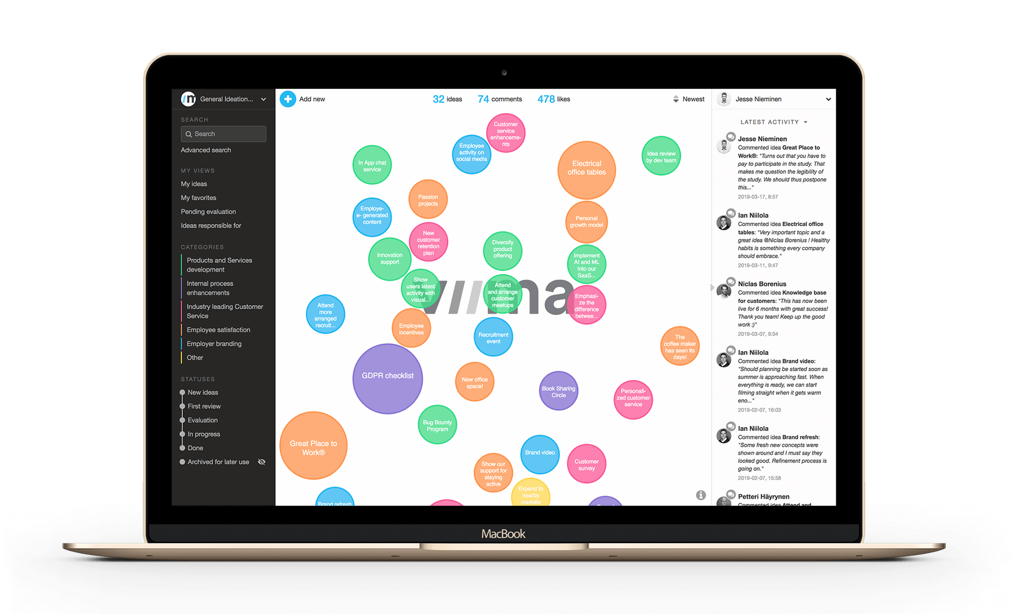 Viima uses the freemium business model